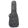 FCV-BLK Electric Bass Guitar Gig Bag – Water-Resistant Washed Canvas, 25mm Thick Protection, Magnetic Pocket, Black