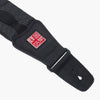 MUSIC AREA Black Widened Guitar Strap Short